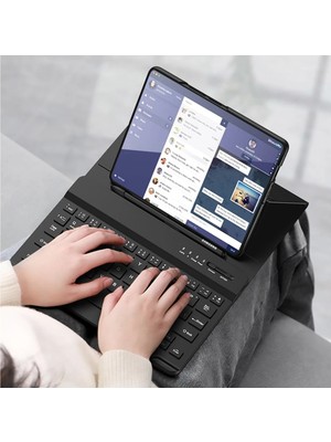 Olinea Newface Universal Universal Kılıf Fold Klavye - Siyah