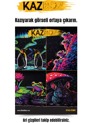 zigzag Kazboz Kazıma Sanatı Hobi Seti 1 - 6+ Yaş İçin Eğlenceli Temalı Oyun Sınırsız Oyuncu Sayısı