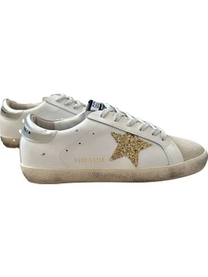 Golden Goose Kadın Günlük Sneaker Rahat Taban Gold