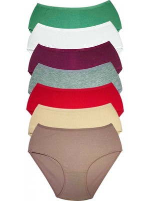 Marsilyan 7 Adet Kadın Yüksek Bel Ribana Bato Külot S016