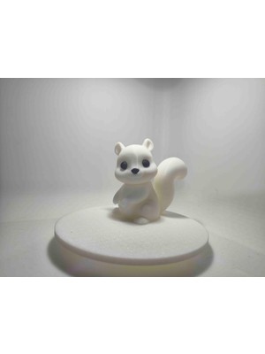 Dekoratif Beyaz Renkli Sincap