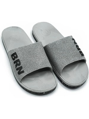 Waykon Erkek Kaymaz Terlik Balkon-Plaj -Havuz Terliği- Günlük Terlik Gri