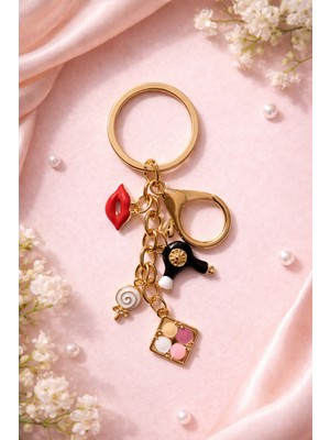 TrendyChic Far Dudak Çanta Süsü Charm Anahtarlık