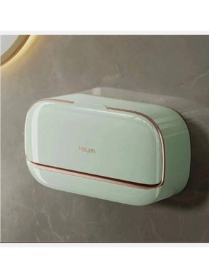 Evinizin Vitrini Yeşil Renk Kapaklı Katı Sabunluk – Kendinden Su Boşaltmalı, Su Akıtmaz Hijyenik Sabun Kutusu Banyo & Mutfak