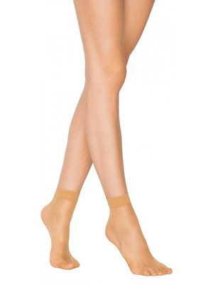 Marsilyan Kadın Ten Süper 15 Mat Soket Çorap Ten
