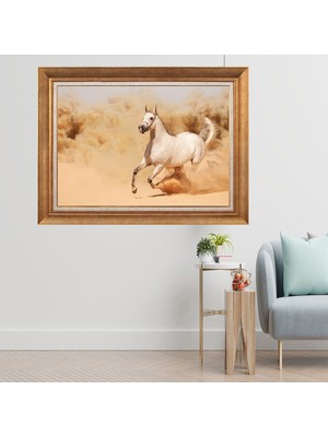 Giyense Altın Çerçeveli Paspartulu Manzara Tablo CRT333