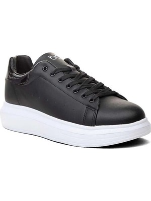 Waykon Shoes Best Of B 150 Erkek Spor Ayakkabı Suni Cilt Deri Siyah Beyaz Sneaker