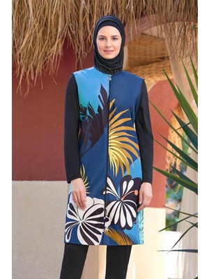 Rozamay Tam Kapalı Jileli Tesettür Mayo 9262 Siyah