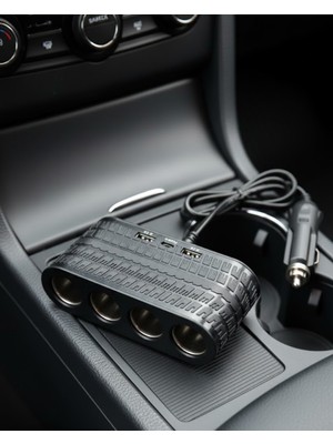 Astraltech Araç Içi Güç Dağıtıcı 4 Çakmaklık 2 USB 1 Type C Şarj Ünitesi