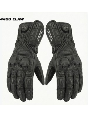 Kuzey Motor 4400 Deri Eldiven Siyah En 13594 Sertifikalı Uzun