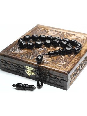 Blackcraft Erzurum Oltu Taşı Yumurta Kesim Tespih