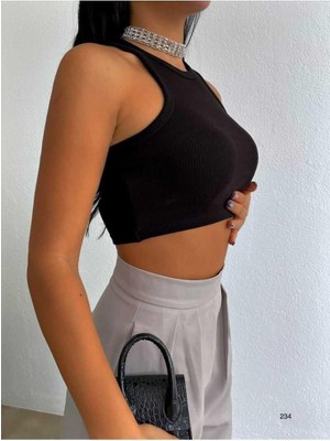 Ckm Moda Costa Yüksek Kalite Sade Kadın Bluz Siyah Siyah