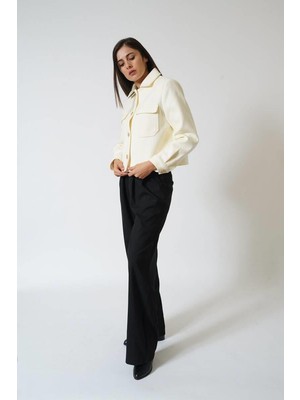 Ckm Moda Quinn Yüksek Kalite Kadın Ceket  Bej