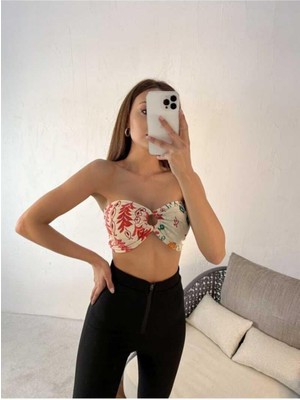 Ckm Moda Brendon Yüksek Kalite Kadın Büstiyer  Bej