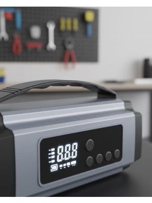 Astraltech Acil Durumlar Için Çok Fonksiyonlu Araç Akü Takviyesi Hava Kompresörü ve Güç Kaynağı