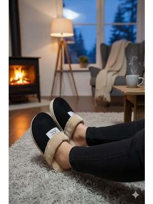 Pearnight Kadife Kadın Ev ve Çehiz Terliği