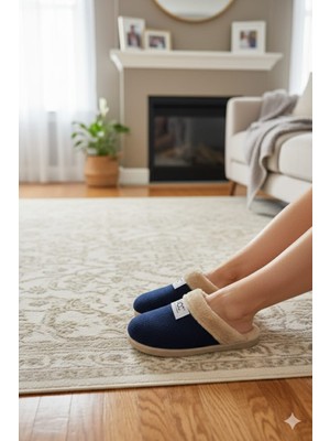 Pearnight Kadife Kadın Ev ve Çehiz Terliği