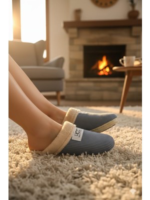 Pearnight Kadife Kadın Ev ve Çehiz Terliği