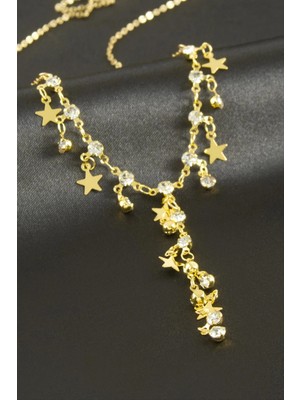 Marsilyan Yıldız Taşlı Y Kolye