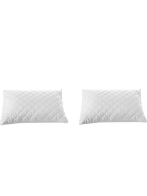 Mira Home 2 Li Kapitoneli Yastık Koruyucu %100 Pamuk 50X70 cm