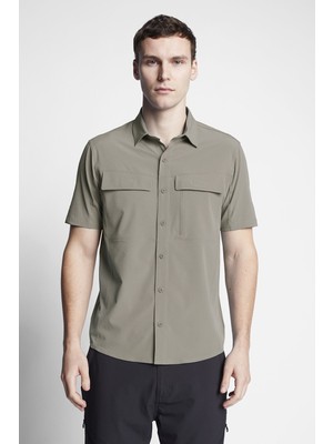 Lescon Haki Erkek Outdoor Kısa Kollu Gömlek 23Y-1052