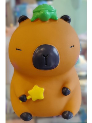 Ada Çanta Kırtasiye Capybara Figür Büyük Boy Dekoratif Şık Tasarım Plastik Kumbara (21CM*15CM) ADDM77107