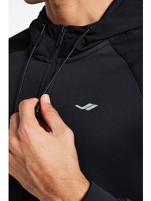 Lescon 24N-1117 Erkek Fermuarlı Kapüşonlu Üst