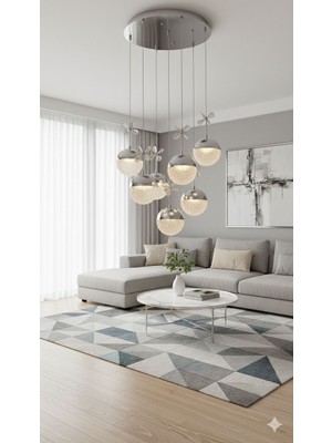 Işıltı Avize Dali 7'li Ledli Toplu Sarkıt