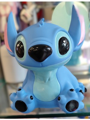 Ada Çanta Kırtasiye Stitch Figür Büyük Boy Dekoratif Şık Tasarım Plastik Kumbara (21CM*20CM) AD74106