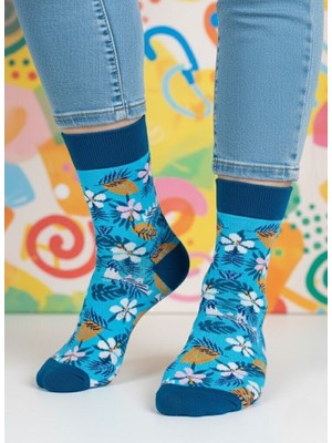Baff Çiçek Desenli Çorap 35-38