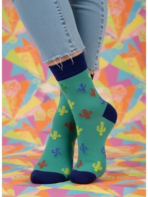 Baff Kaktüs Desenli Çorap 43-46