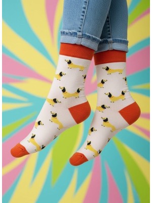 Baff Köpek Desenli Çorap 39-42