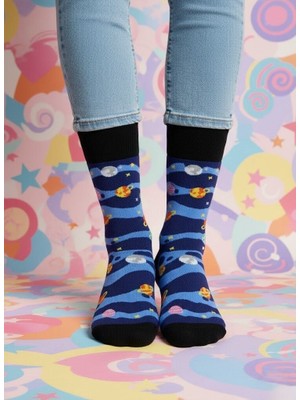 Baff Uzay Desenli Çorap 39-42
