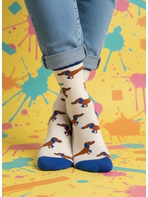 Baff Köpek Desenli Çorap 39-42