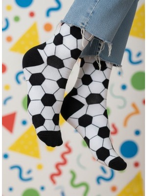 Baff Futbol Topu Desenli Çorap 35-38