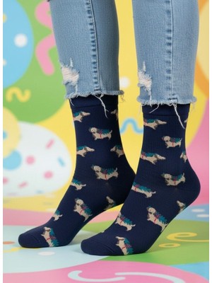 Baff Köpek Desenli Çorap 39-42