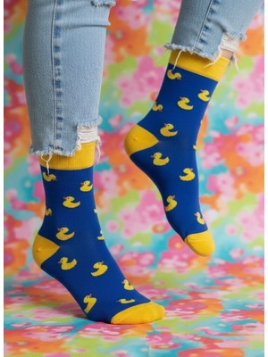 Baff Civciv Desenli Çorap 35-38