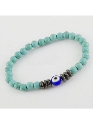 Marsilyan Turkuaz Hematit Doğaltaş Bileklik