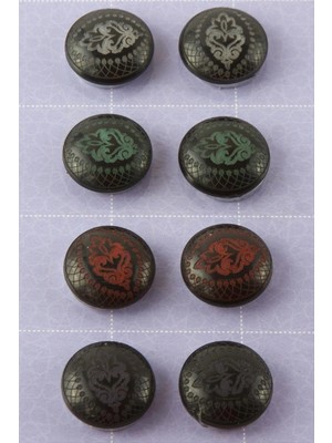 Marsilyan Çiçek Desenli Kupa Eşarp Mıknatısı 1 Adet