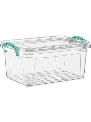 Ovio Ev Yaşam 14 Lt Kilitli Kapaklı Plastik Saklama Kutusu Büyük Boy Piknik ve Kamp Kabı