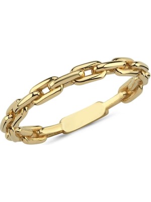 Zümrüt Sarraf 14 Ayar Altın Kadın Zincir Yüzük