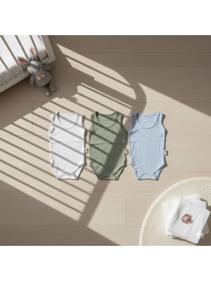 Gmn Collection Bebek 3'lü Askılı Çıtçıtlı Body Seti