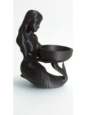 Modern Deniz Kızı Figürlü Mumluk - 4 Renk Seçeneği - Estetik Dekoratif Biblo Masa Üstü Aksesuar