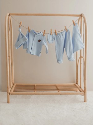 Artci Collection Kaşkorse 5'li Hastane Çıkışı - Mavi