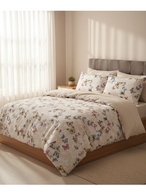 Harikabirev |çift Kişilik Nevresim Takımı Lastikli Pamuklu Çarşaf Nevresim Seti Çiçek |çknt