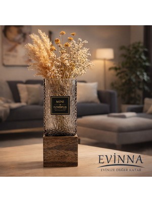 Evinna Beyaz Cam Vazo