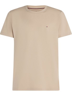 Tommy Hilfiger Erkek Bej Tommy Hilfiger Tech Tee, Rbt Bej Erkek T-Shirt & Polo