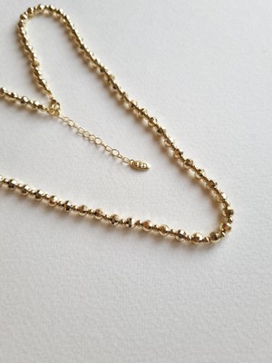 MoM's Collection Urban Disko 14K Altın Kaplama Yuvarlak Zincir Kolye