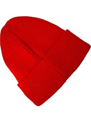 Spteks Suyutti Ünisex Yetişkin Kiremit Renk Kışlık Triko Astarlı Soft Bere