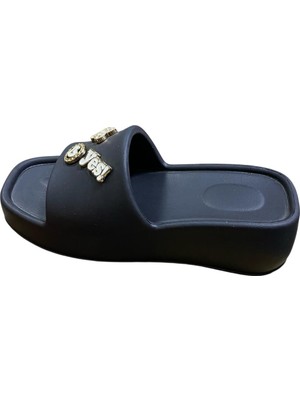 Güven Kundura Kadın Kalın Taban Eva Taşlı Terlik